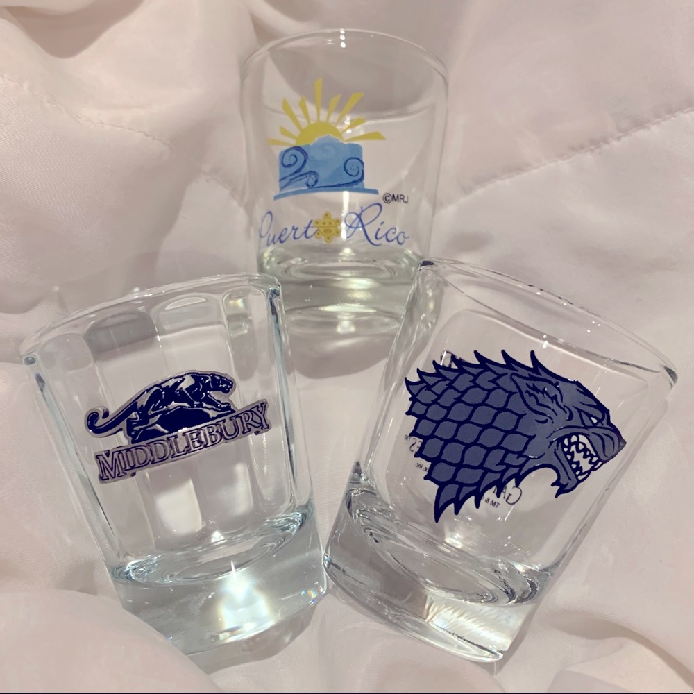 Bundle of 3 Shot Glasses